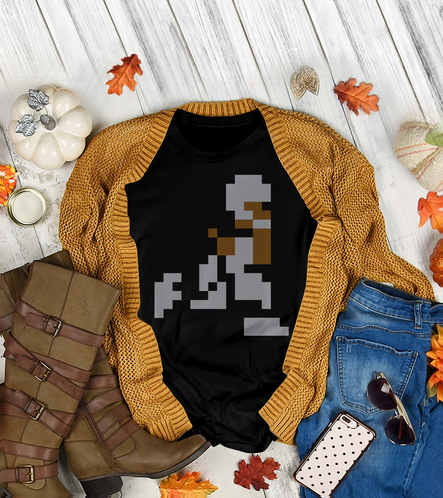 8 Bit Vintage Video Game Runner Pixel Art Oa T-Shirt