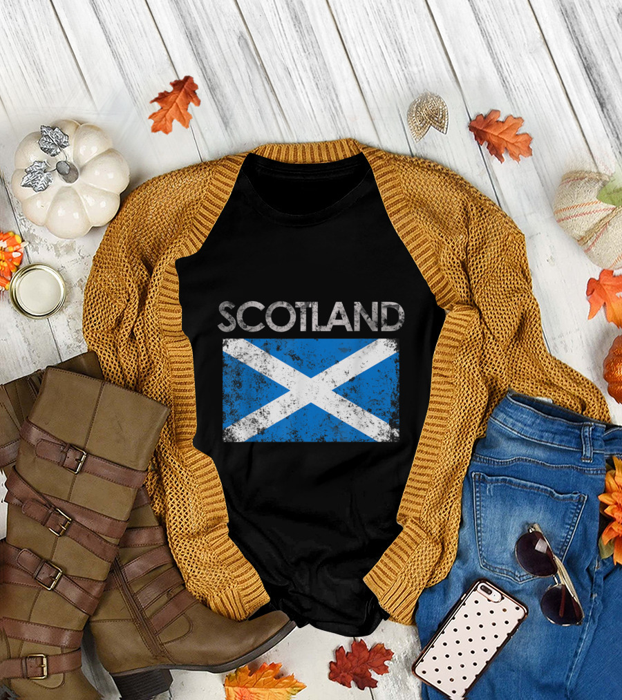 Vintage Scotland Pride Flag Scottish T-Shirt