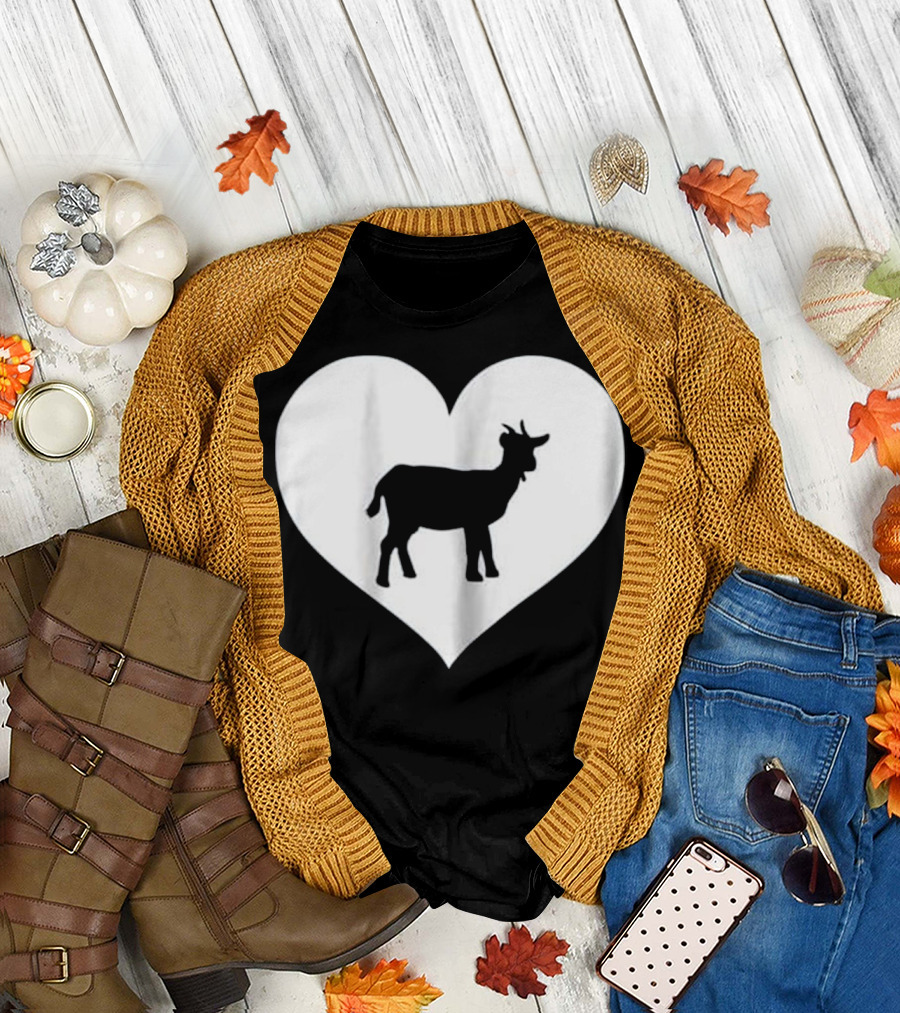 Goat Lover Heart T-Shirt