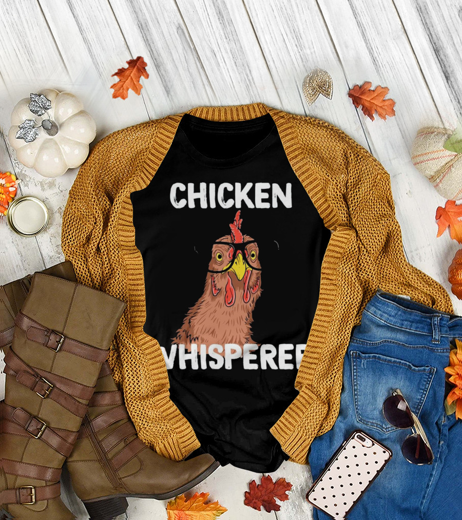 Chicken Whisperer Funny Animal Face T-Shirt
