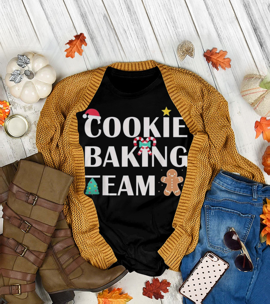Cookie Baking Team Funny Christmas Holidays Novelty T-Shirt