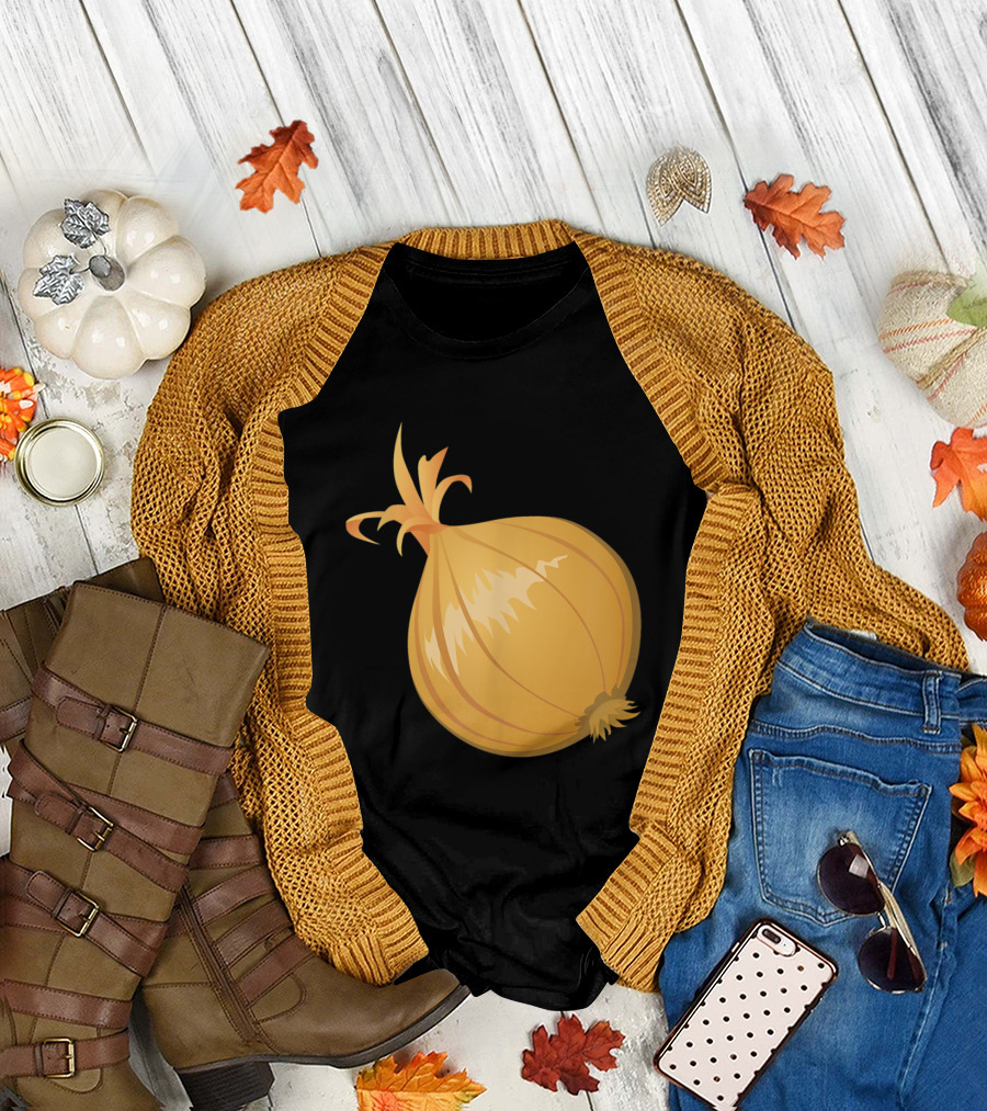 Yellow Onion Cooking Salad Vegetable T-Shirt