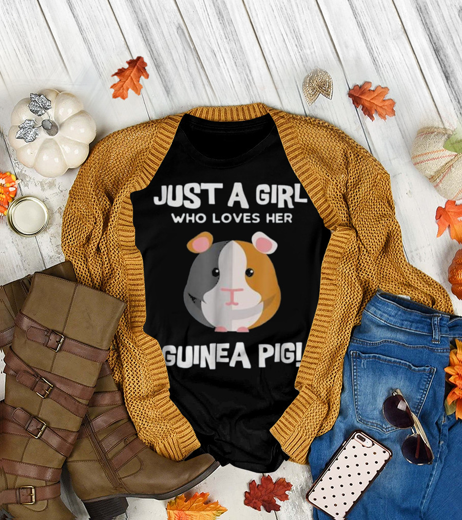 Just a Girl Who Loves Her Cute Guinea Pig T-Shirt