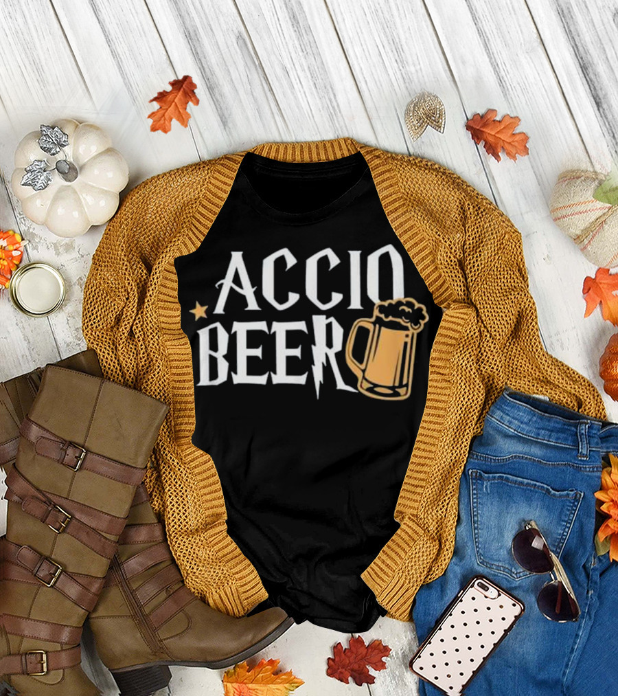 Accio Beer Magic Spell Wizard Mug T-Shirt