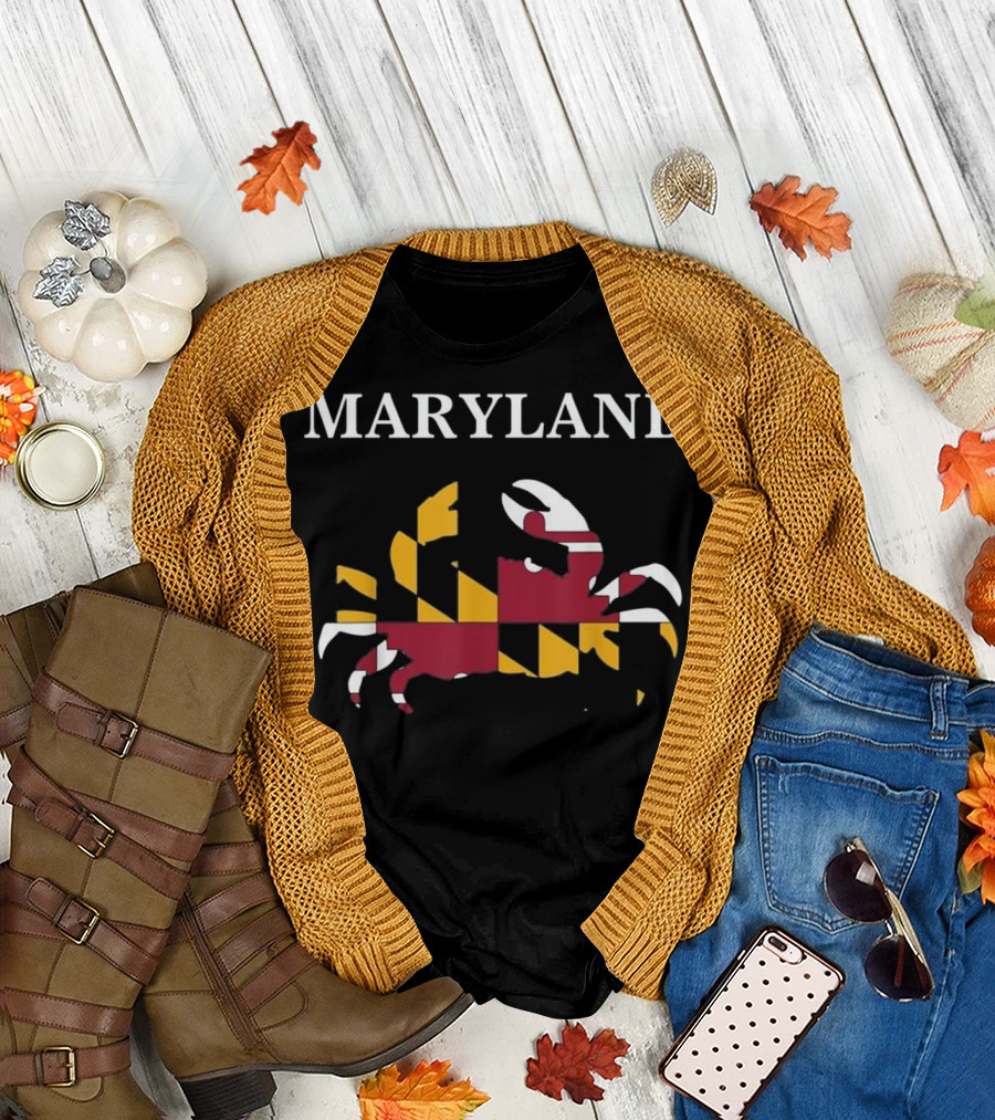 Maryland Blue Crab Flag T-Shirt