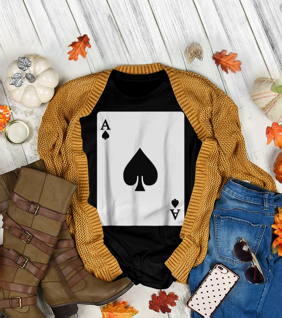 Ace Of Spades Playing Card Poker Play Classic T-Shirt