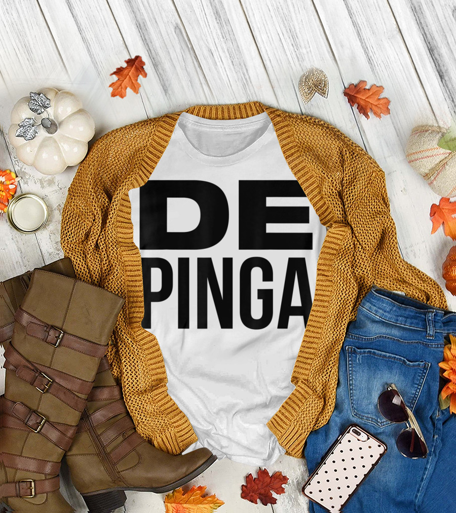 DE Pinga Funny Cuba Miami Slang Saying in Spanish T-Shirt