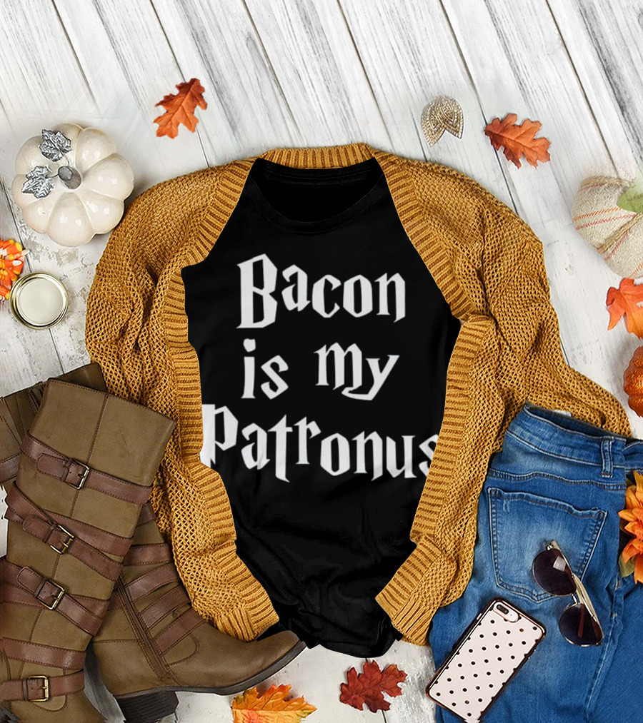 Bacon Is My Patronus - Best Hilarious Pig and Bacon Patronus T-Shirt