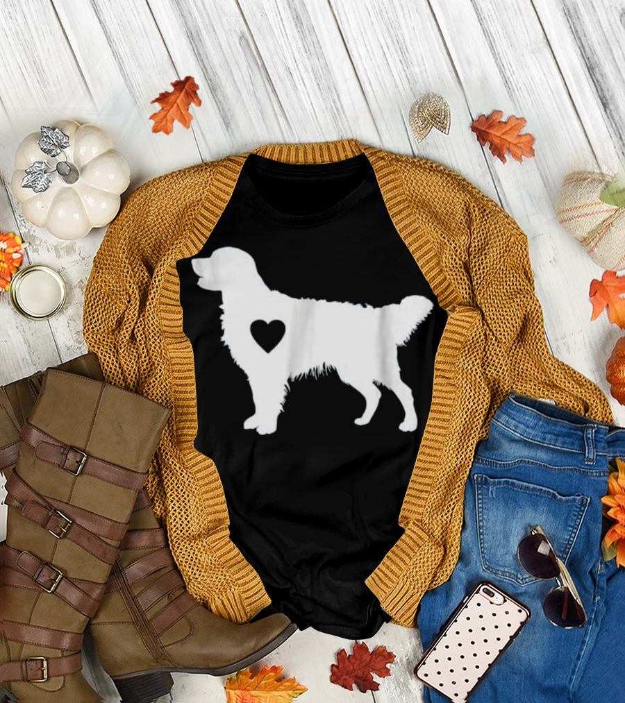 Golden Retriever Heart T-Shirt