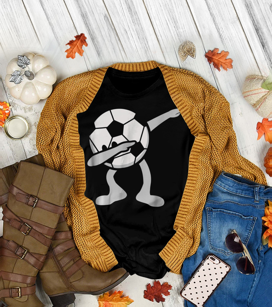 Funny Soccer Ball Dabbing Dance T-Shirt