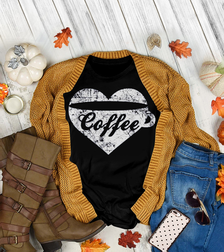 Coffee Heart Love Coffee T-Shirt