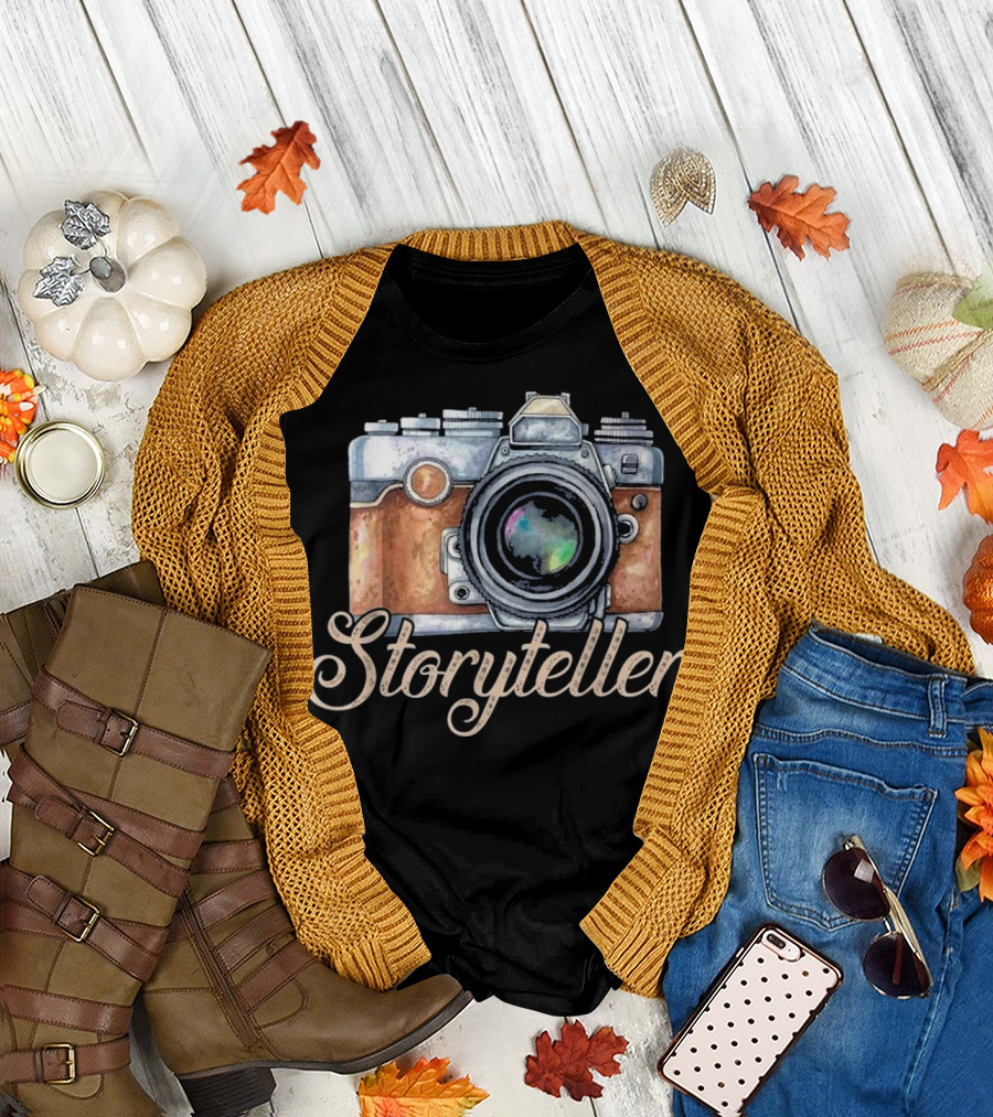 Storyteller Vintage Camera T-Shirt