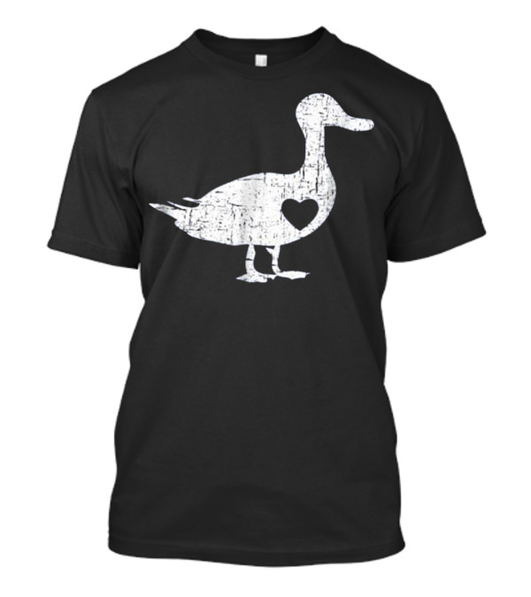 I Love My Ducks Farmer Heart Duck T-Shirt
