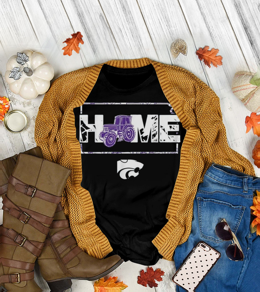 HOME Kansas State Wildcats Tractor T-Shirt
