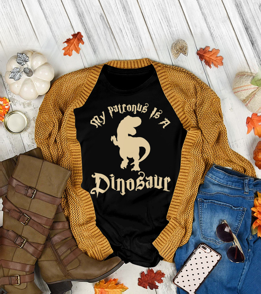 My Patronus Is A Dinosaur Fantastical Creature Magic T-Shirt