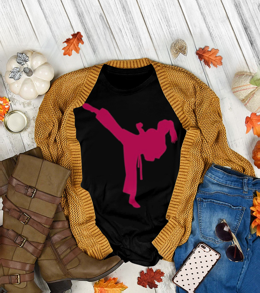 Kicking High Karate for Girls Kid T-Shirt