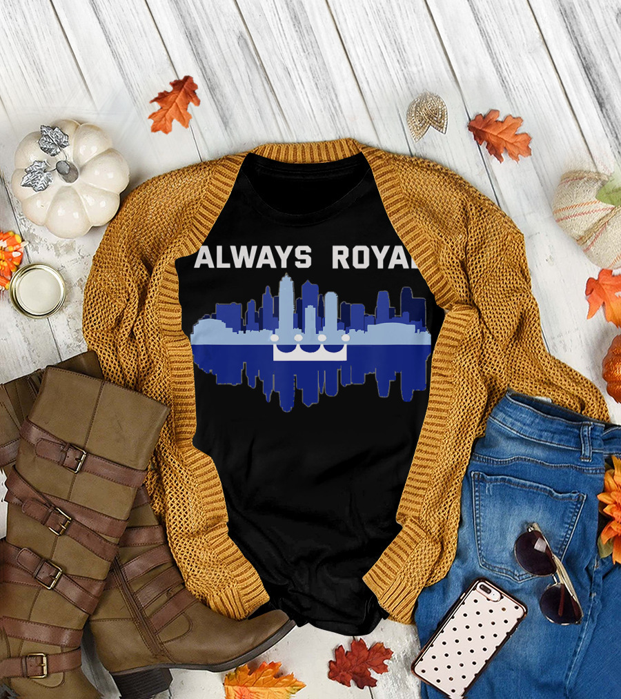 Always Royal Kansas City Skyline Emblem T-Shirt