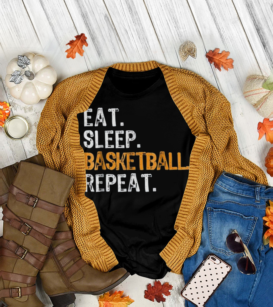 Eat Sleep Basketball Repeat T-Shirt