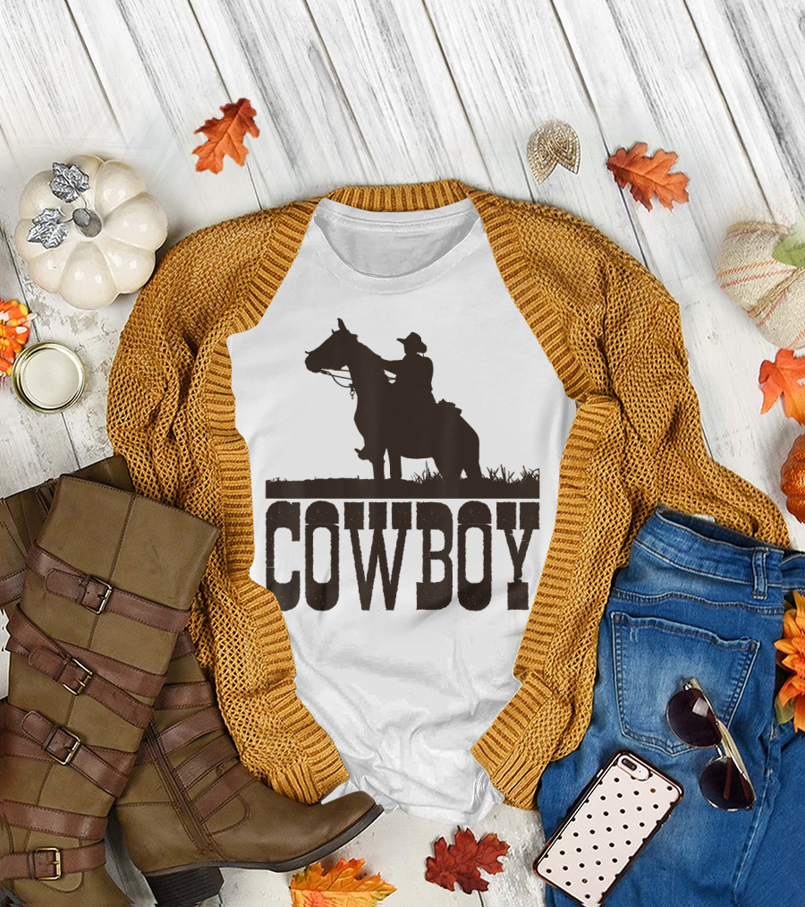 Cowboy Horse Rider Western Cool T-Shirt