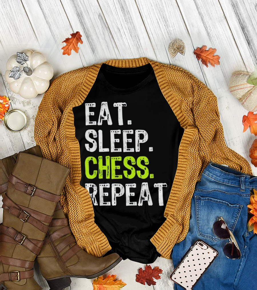 Eat Sleep Chess Repeat Player Enthusiast Lifestyle T-Shirt