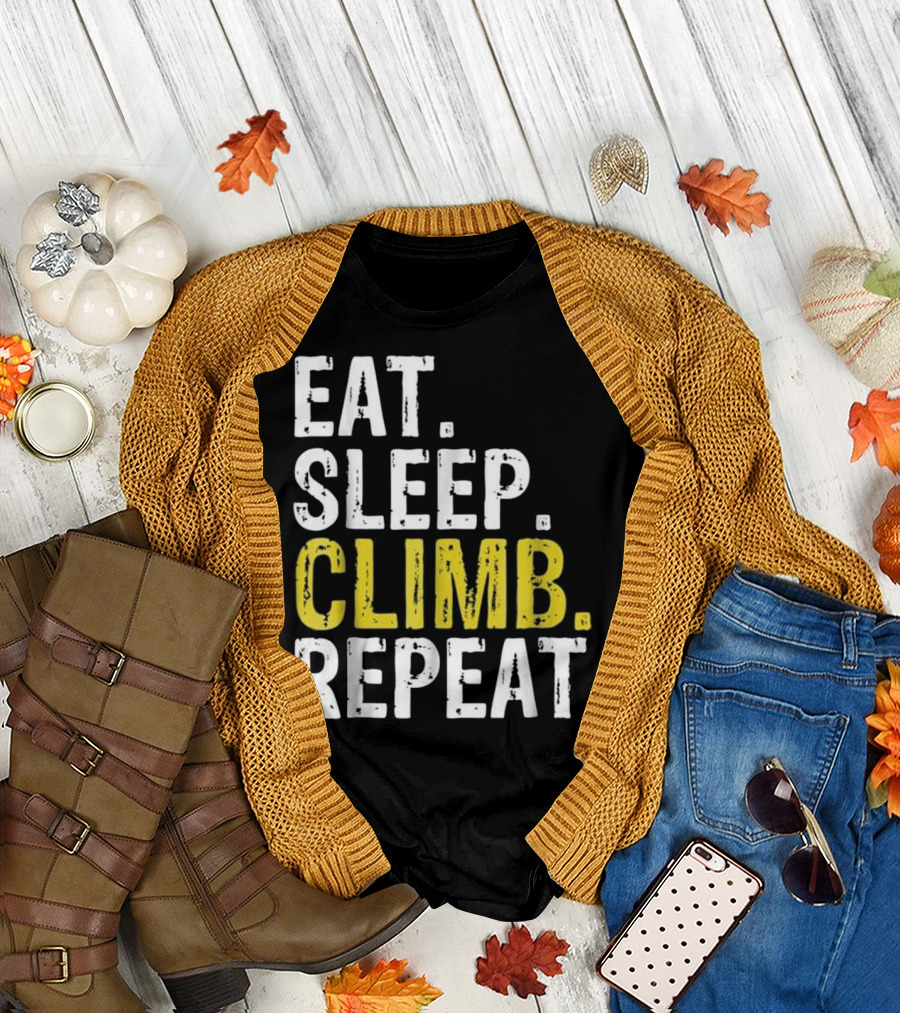 Eat Sleep Climb Repeat Climbing T-Shirt