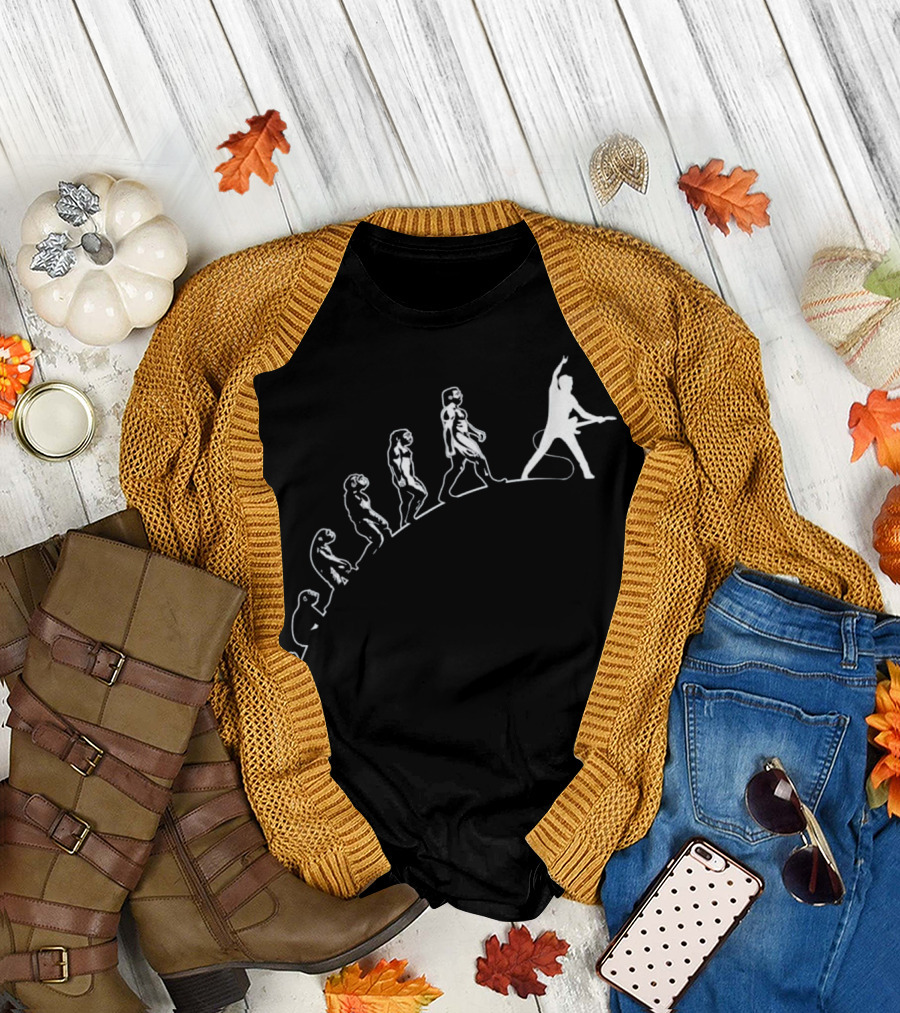 Evolution of a Guitar Player Funny Guitarist T-Shirt