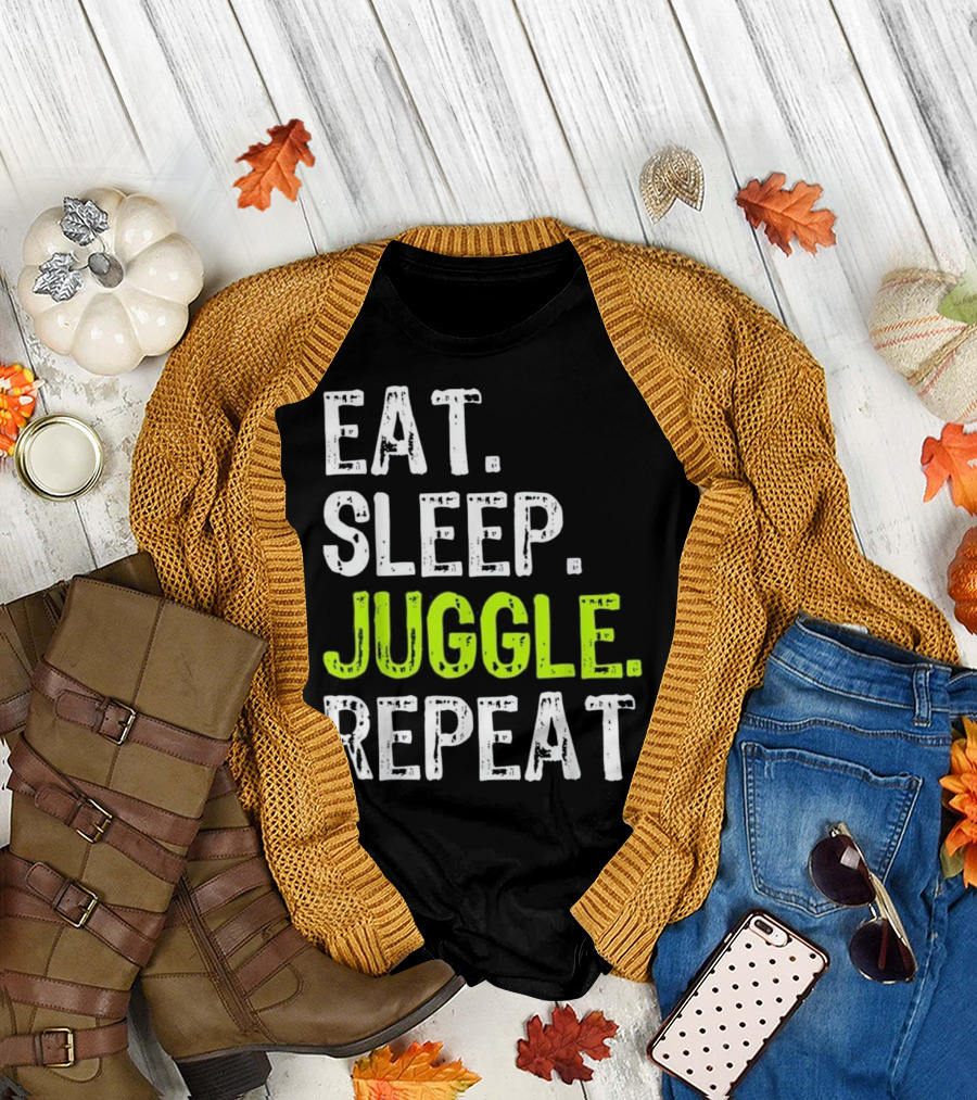 Eat Sleep Juggle Repeat Juggling T-Shirt