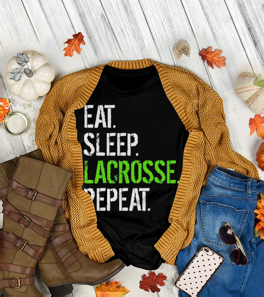 EAT SLEEP LACROSSE REPEAT - FUNNY LACROS T-Shirt