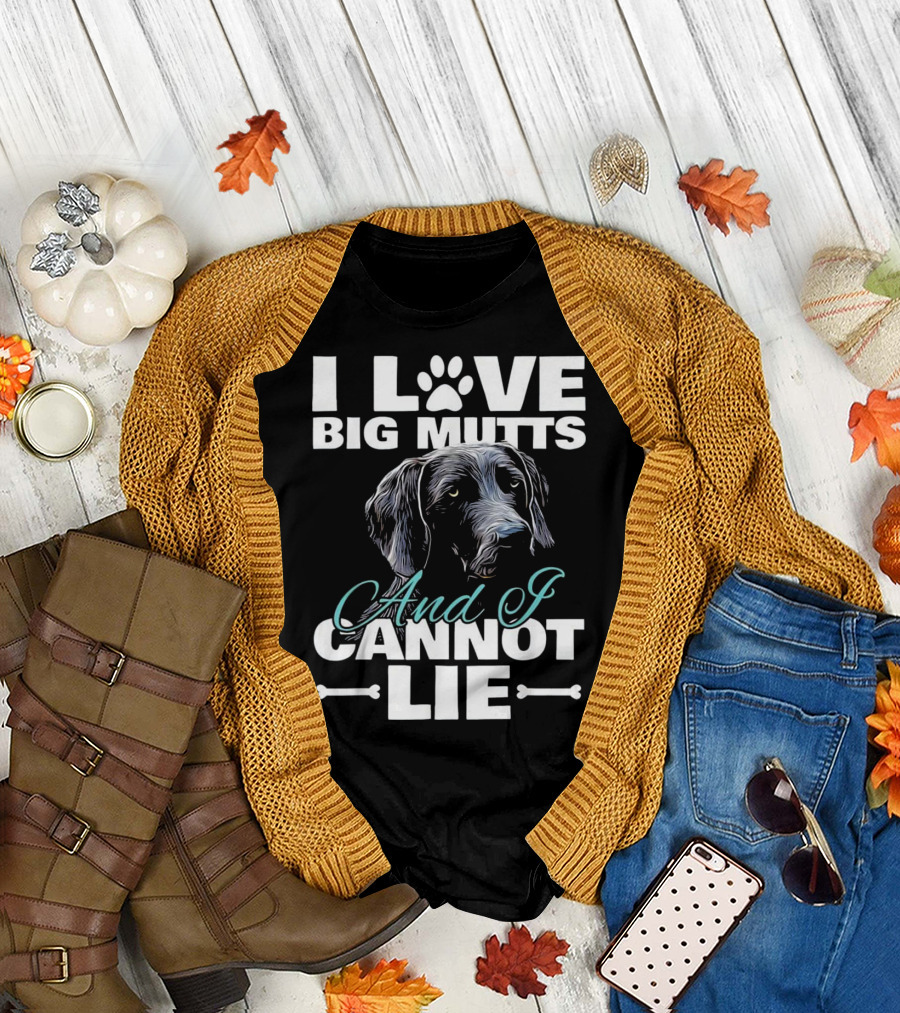 I Love Big Mutts And I Cannot Lie Dog Paw T-Shirt