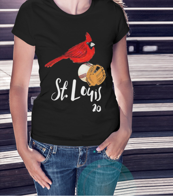 St. Louis Cardinal Baseball Number 20 T-Shirt