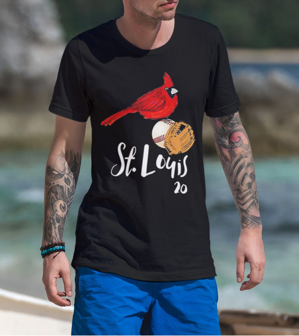 St. Louis Cardinal Baseball Number 20 T-Shirt