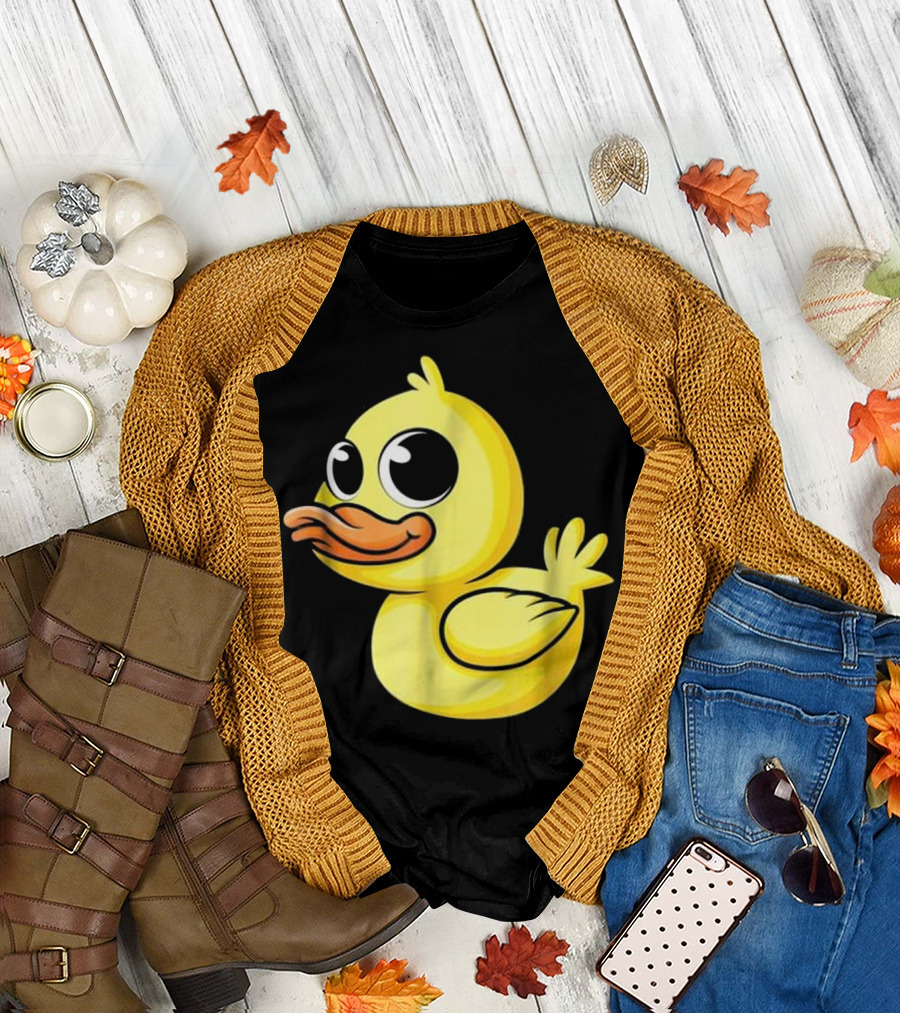 Cute Duckling Baby Duck Bird Anim Character T-Shirt