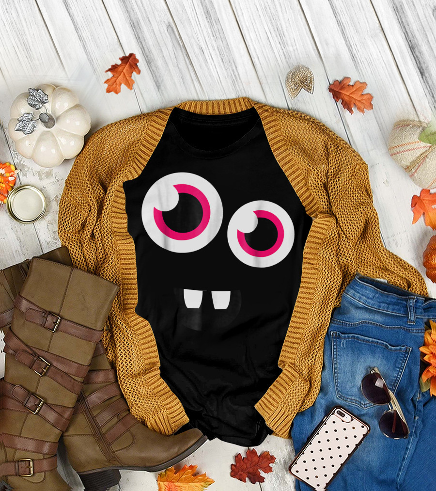 Cute Eye Monster Funny Halloween Face T-Shirt