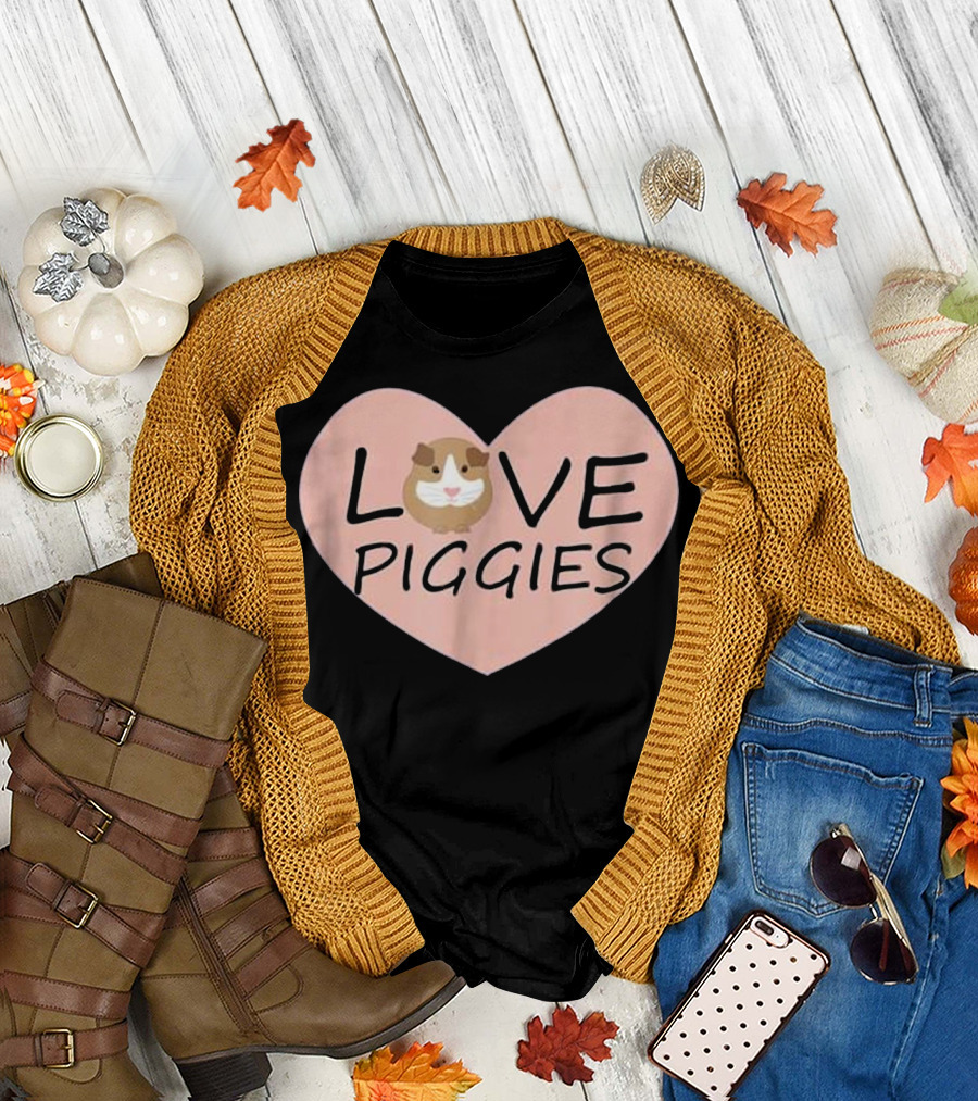 Love Piggies Guinea Pig Heart T-Shirt
