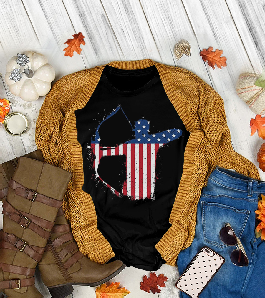American Flag Bow and Arrow Archery T-Shirt