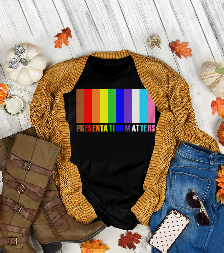 REPRESENTATION MATTERS Inclusive Pride Colors T-Shirt
