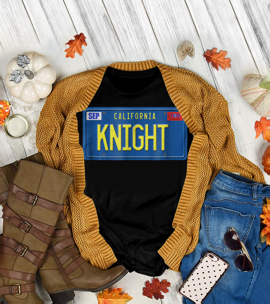 California KNIGHT 1982 License Plate T-Shirt