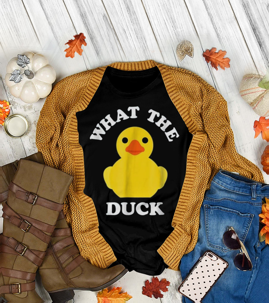 What the Duck Cute Rubber Duck Funny Ducky Saying Animal T-Shirt