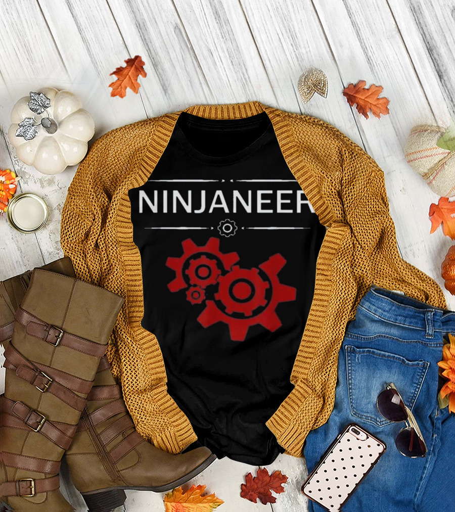 Ninjaneer Funny Appreciation Gift Fo Red Gear T-Shirt