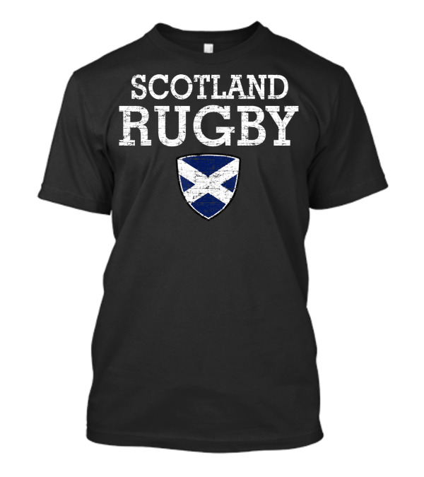 SCOTLAND RUGBY Scottish Flag Shield T-Shirt