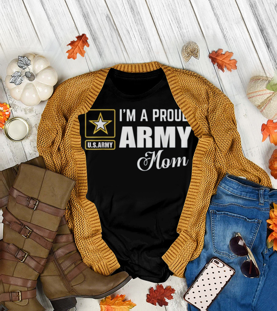 U.S. Army Star I'm A Proud Army Mom T-Shirt