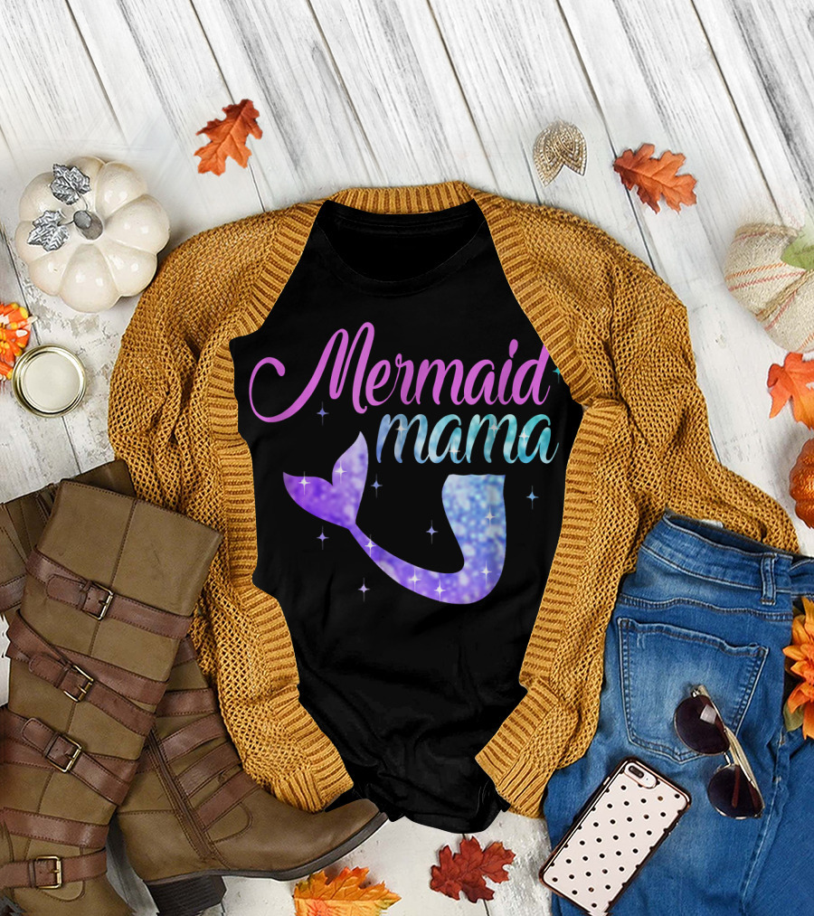 Mermaid Mama Mother's Day Mermom Brid T-Shirt