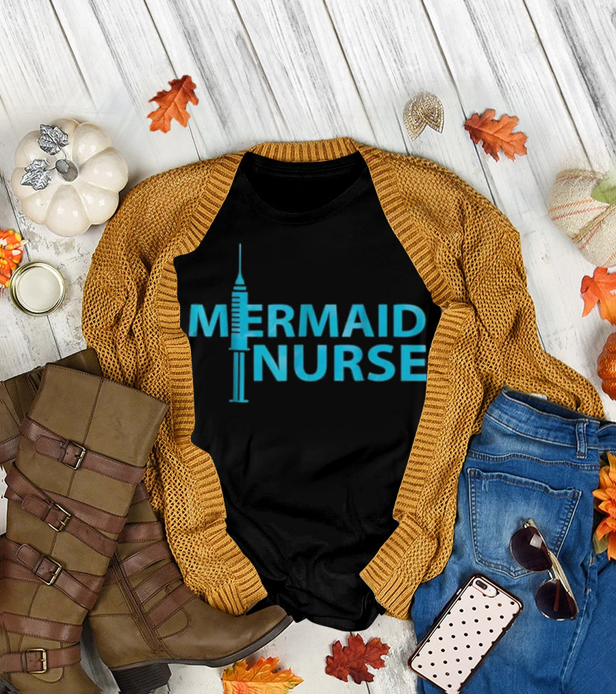 Mermaid Nurse Cute Syringe for Nurse T-Shirt