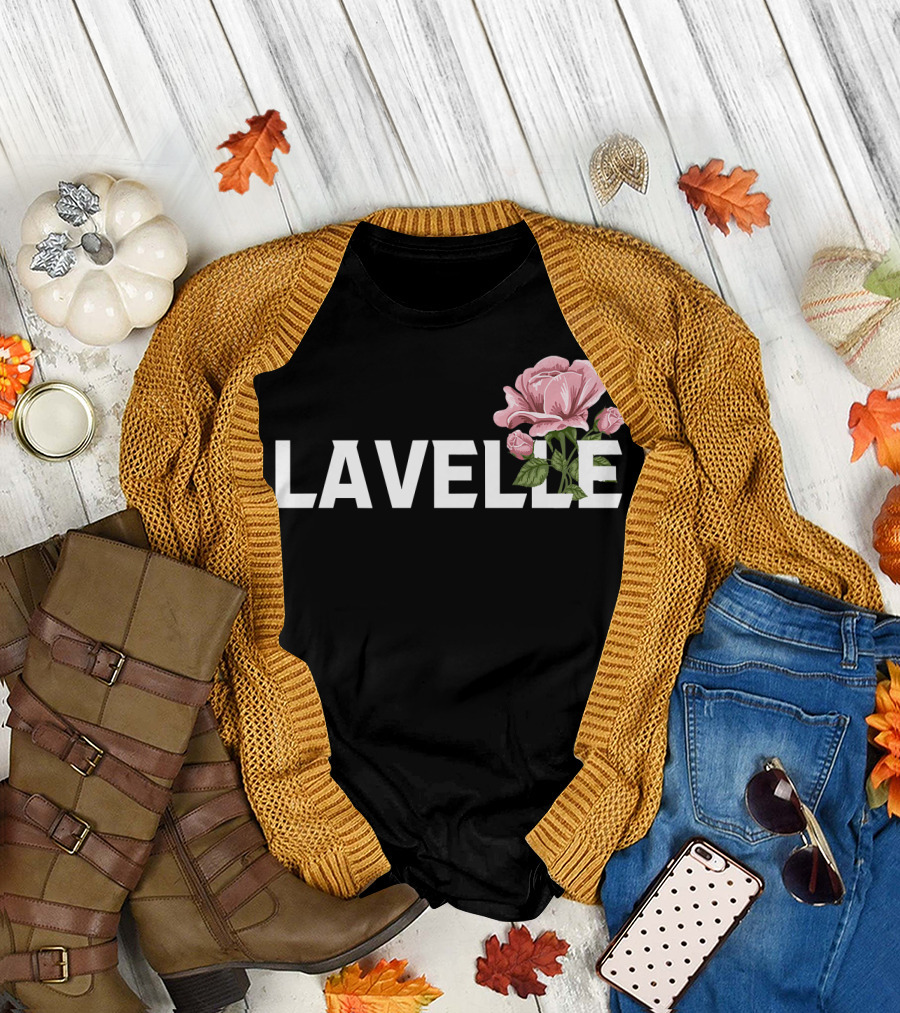 Lavelle Rose Floral Print Premium T-Shirt