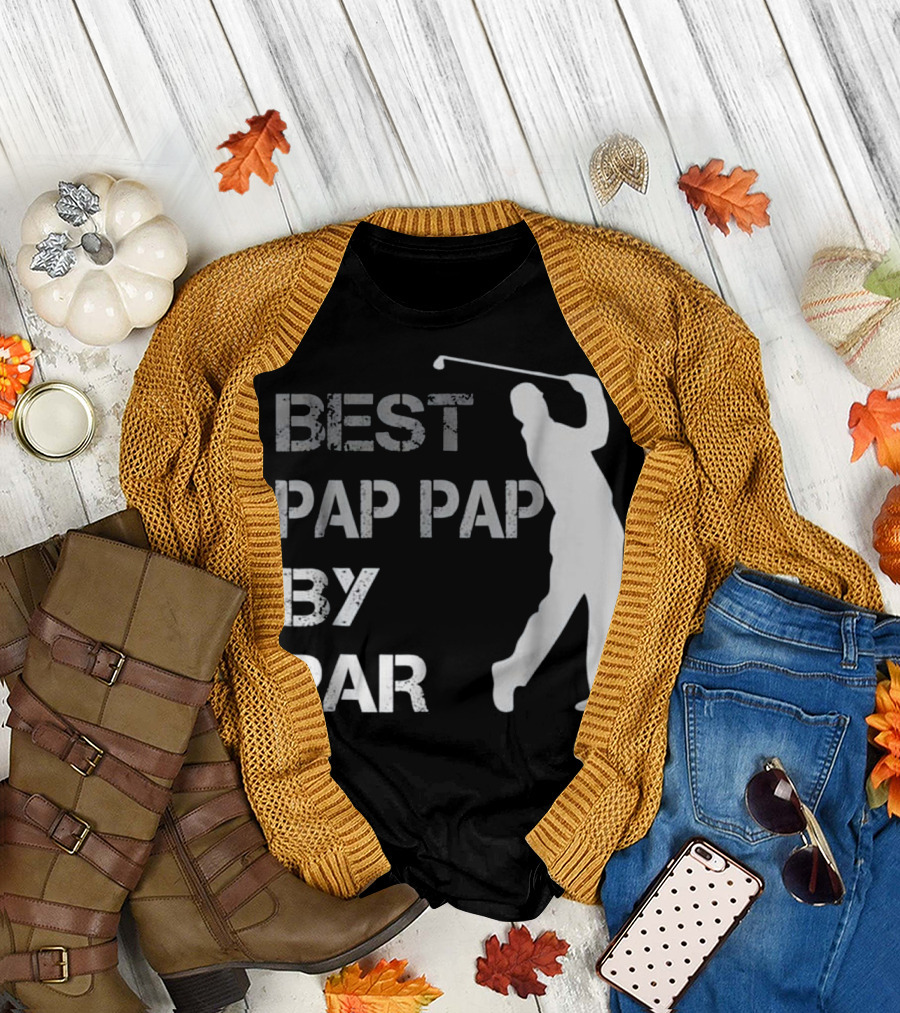 Best Pap Pap by Par Father's Day Golf T-Shirt