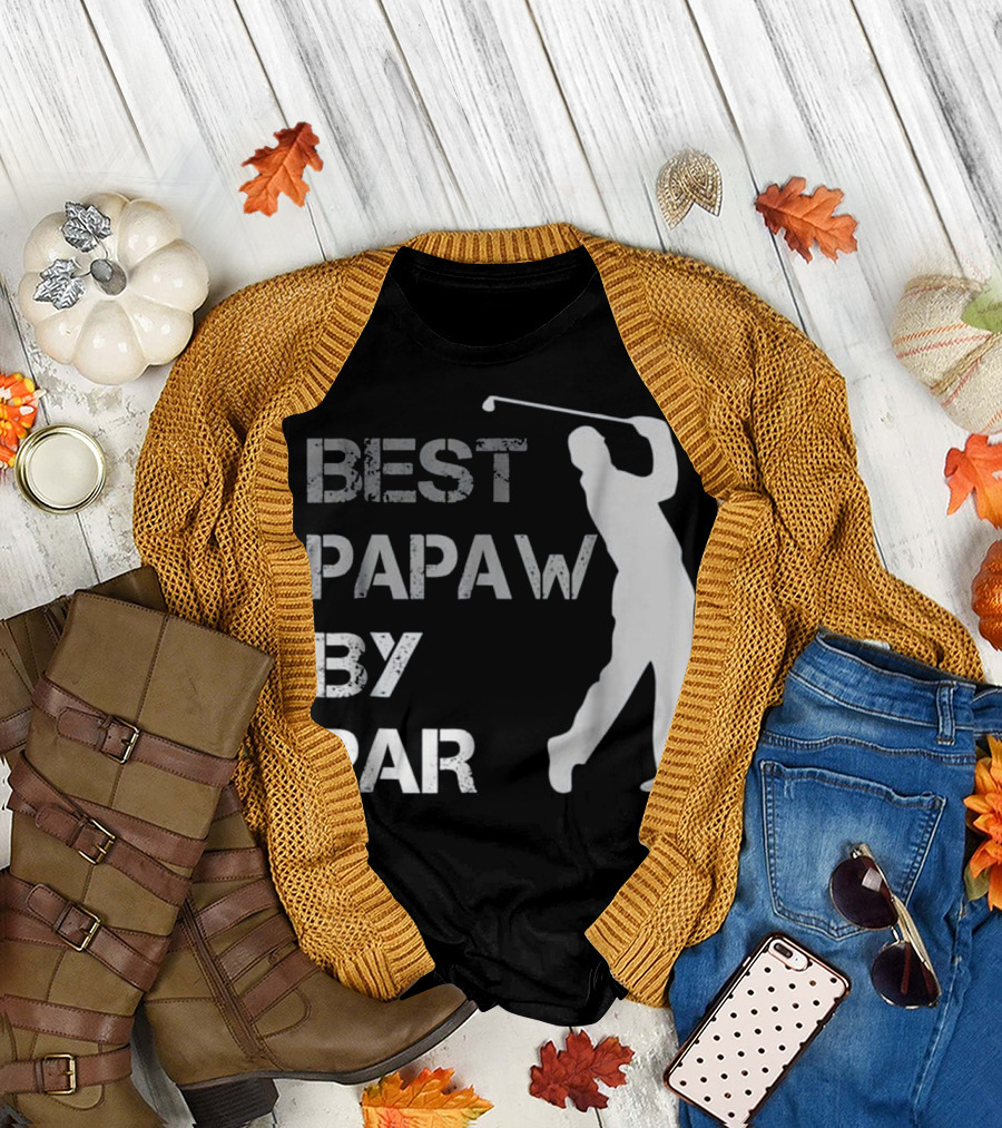 Best Papaw by Par Funny Golf Father's Day T-Shirt