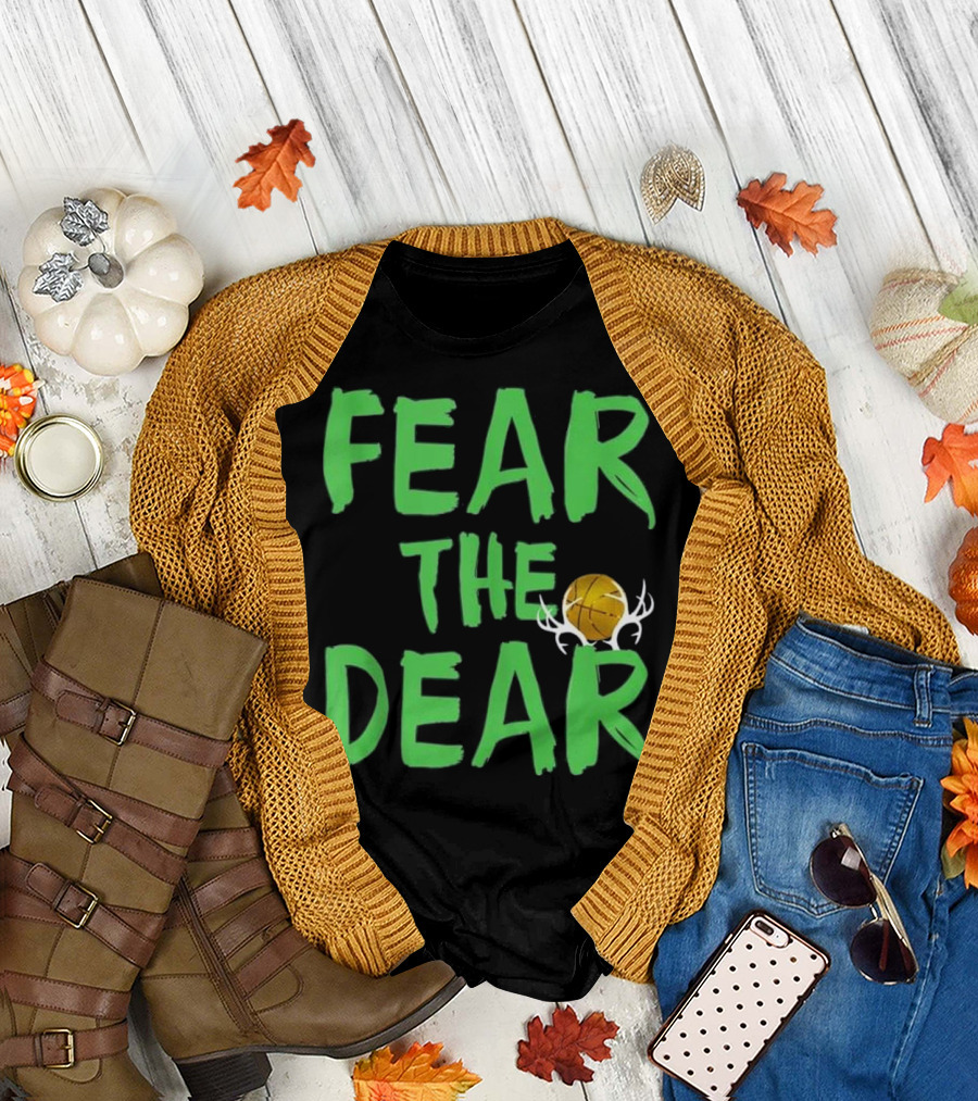 Fear The Deer Milwaukee Basketball Bucks Fan T-Shirt