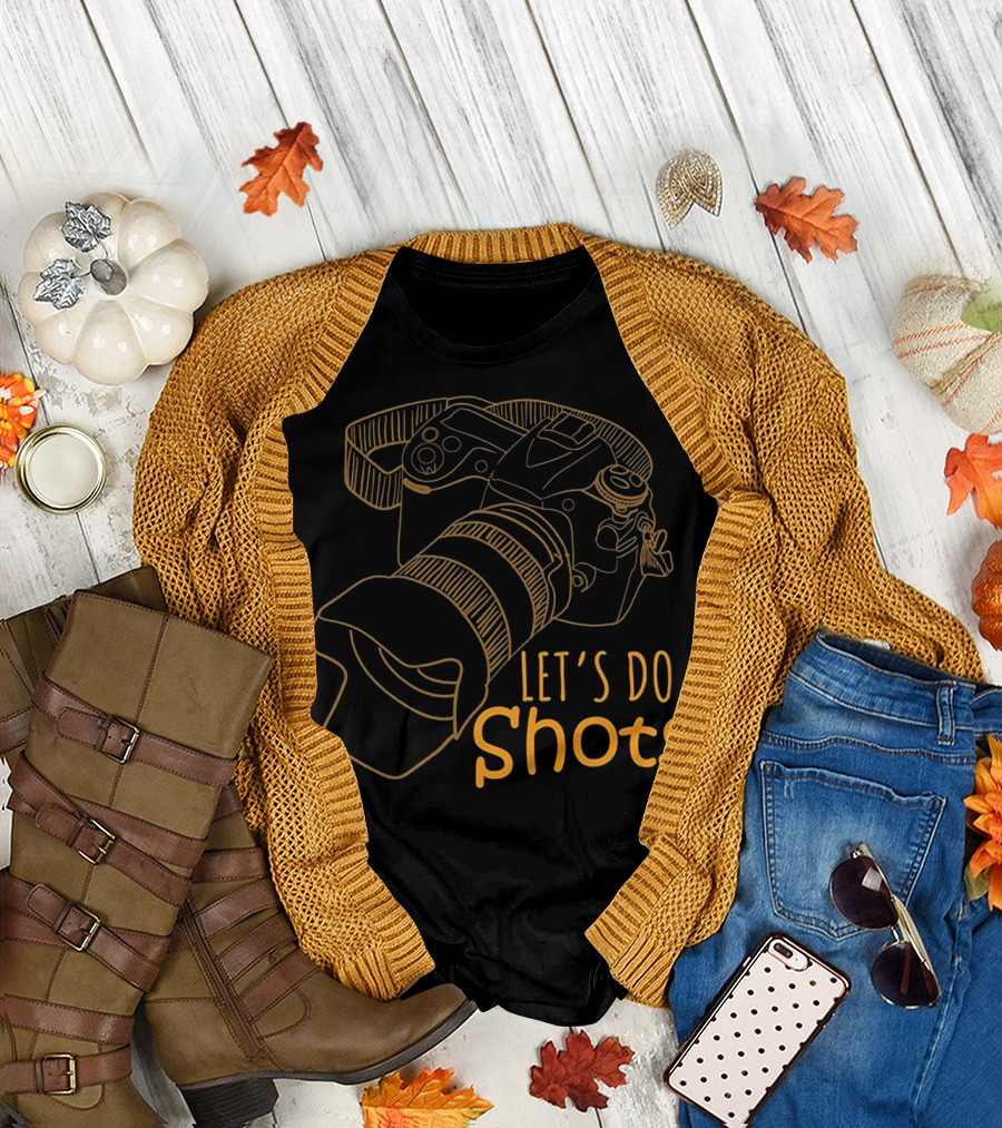 Let's Do Shots Camera Photographer T-Shirt