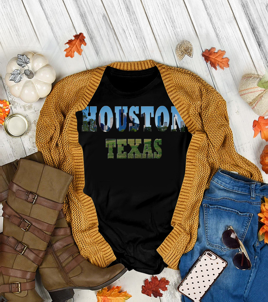 Houston Texas Skyline and Cityscape Souvenir T-Shirt