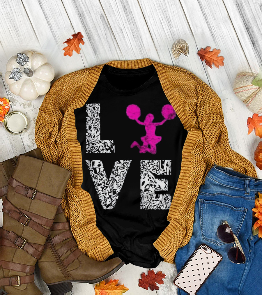 Cheerleading Love Dancing Cheer Team Choreo T-Shirt